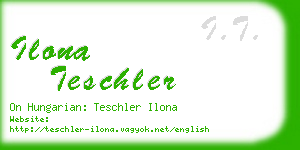 ilona teschler business card
